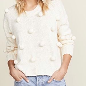 Aerie Cream Pompom Sweater